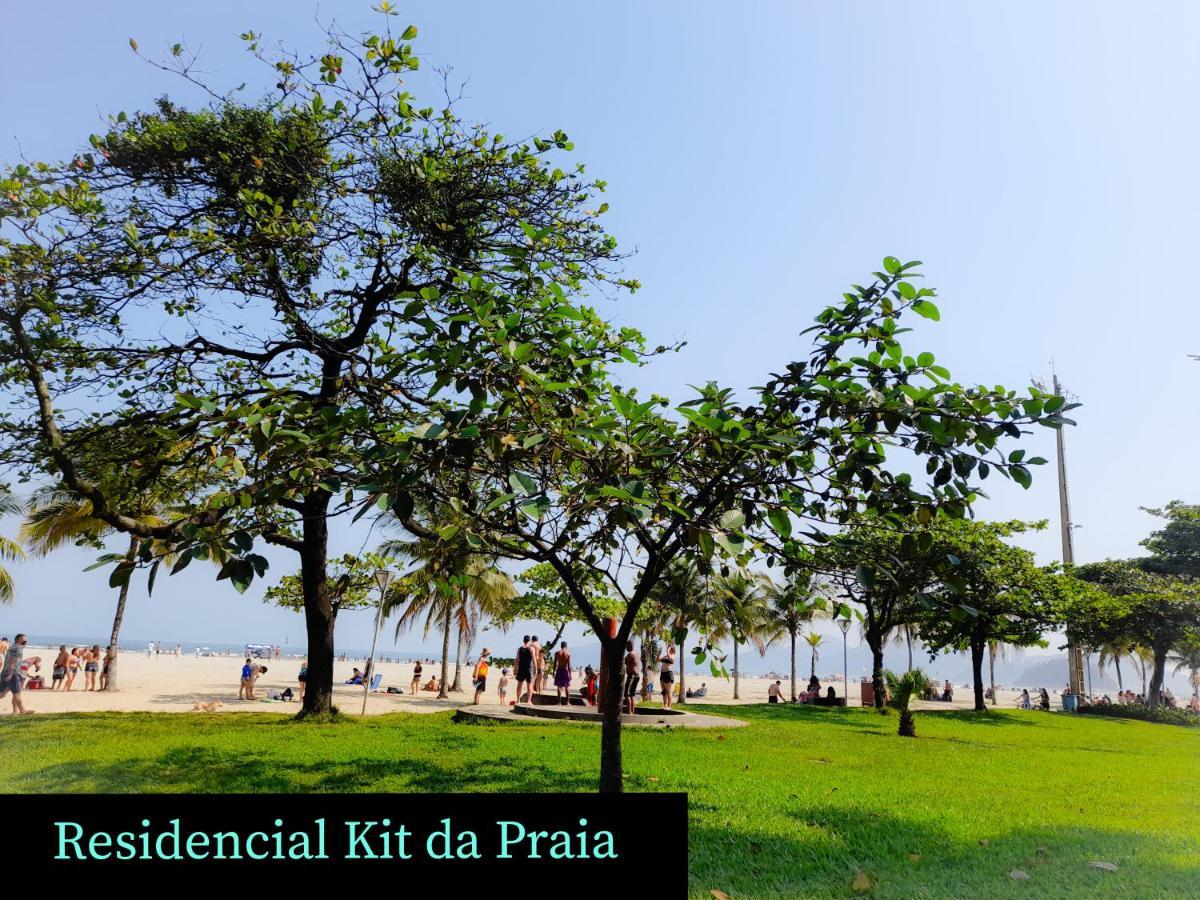 Appartamento Residencial Kit Da Praia Santos  Esterno foto